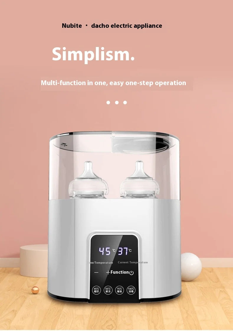 3 in 1 Smart Bottle Warmer Baby Milk Heater Travel Steam Sterilizer Kit Temperature Automatic 24h Keep Warm Midnight Rescue