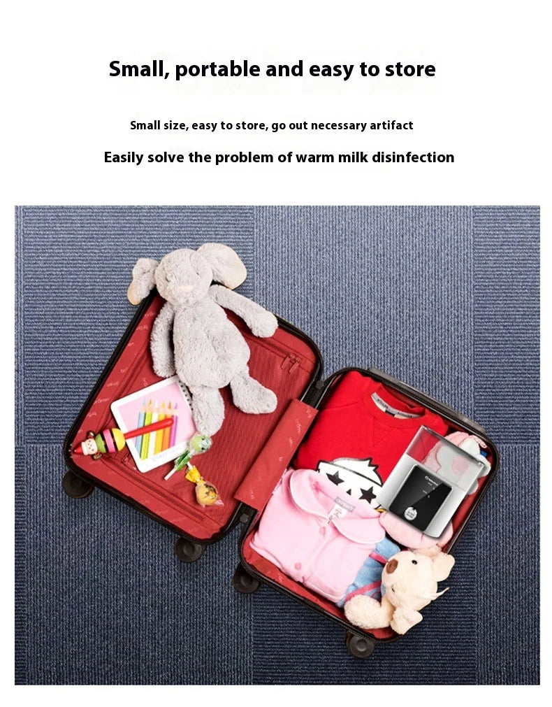 3 in 1 Smart Bottle Warmer Baby Milk Heater Travel Steam Sterilizer Kit Temperature Automatic 24h Keep Warm Midnight Rescue