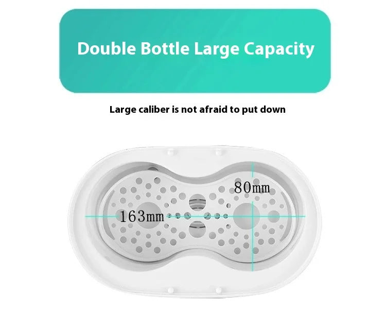 3 in 1 Smart Bottle Warmer Baby Milk Heater Travel Steam Sterilizer Kit Temperature Automatic 24h Keep Warm Midnight Rescue