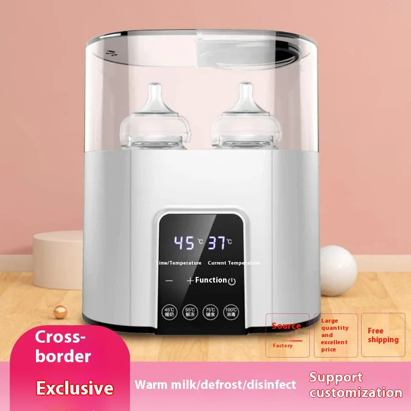 3 in 1 Smart Bottle Warmer Baby Milk Heater Travel Steam Sterilizer Kit Temperature Automatic 24h Keep Warm Midnight Rescue
