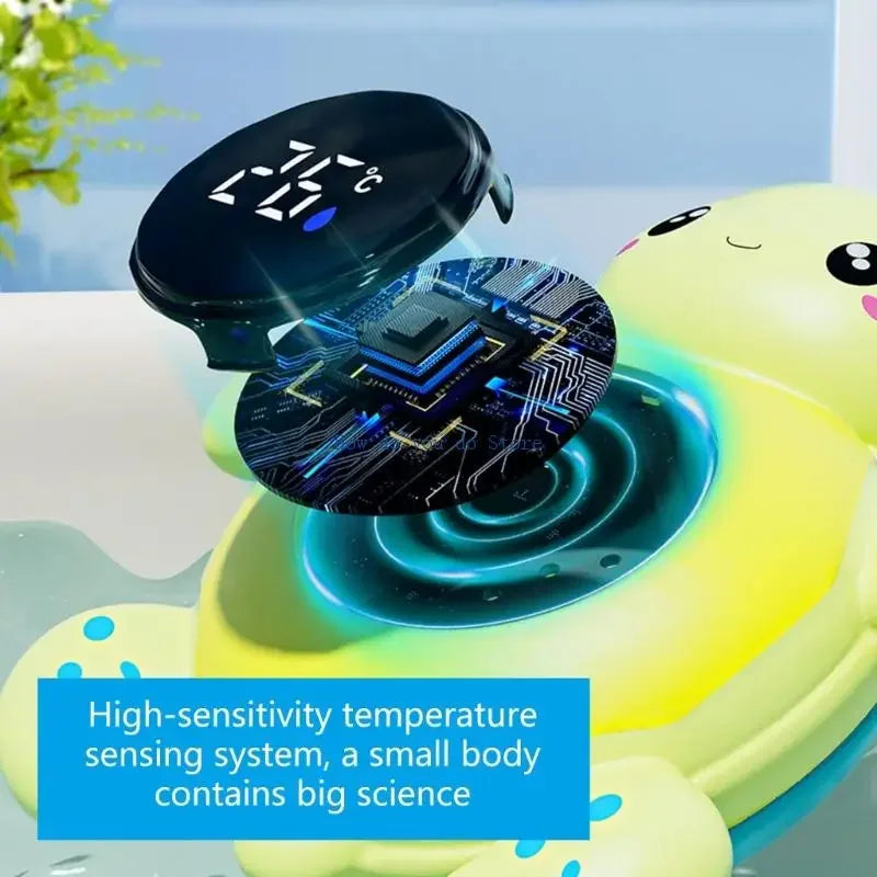 19QF Adorable Animal Digital Bath Thermograph Automatic LED Alert For Baby Safe Bathing Water Temperature Control