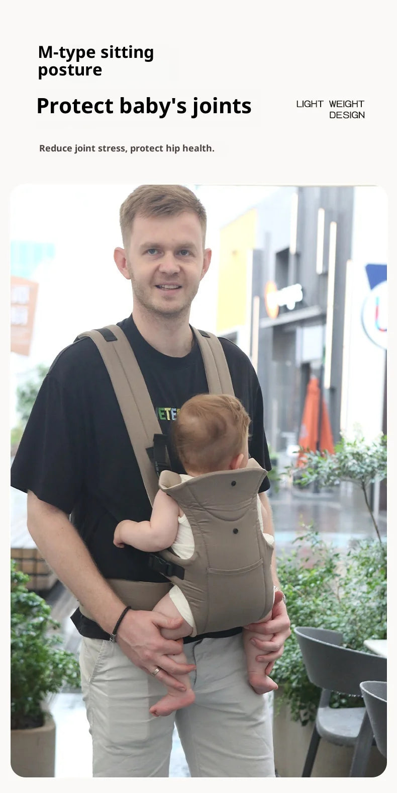 AIEBAO Baby Carrier Portable Toddler Wrap Shoulders Multifunctional Strap Infant Bag Adjustable Hipseat Shoulder Sling