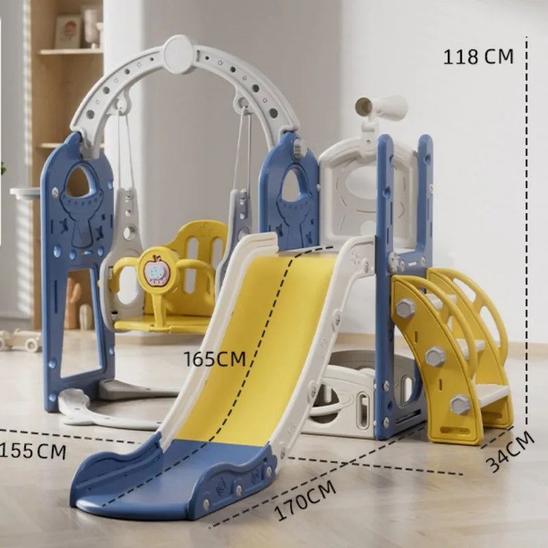 Kids' Slide Outdoor Indoor Domestic Baby Three-in-one Slide Swing Family Multifunction Amusement Park Multiple Combination
