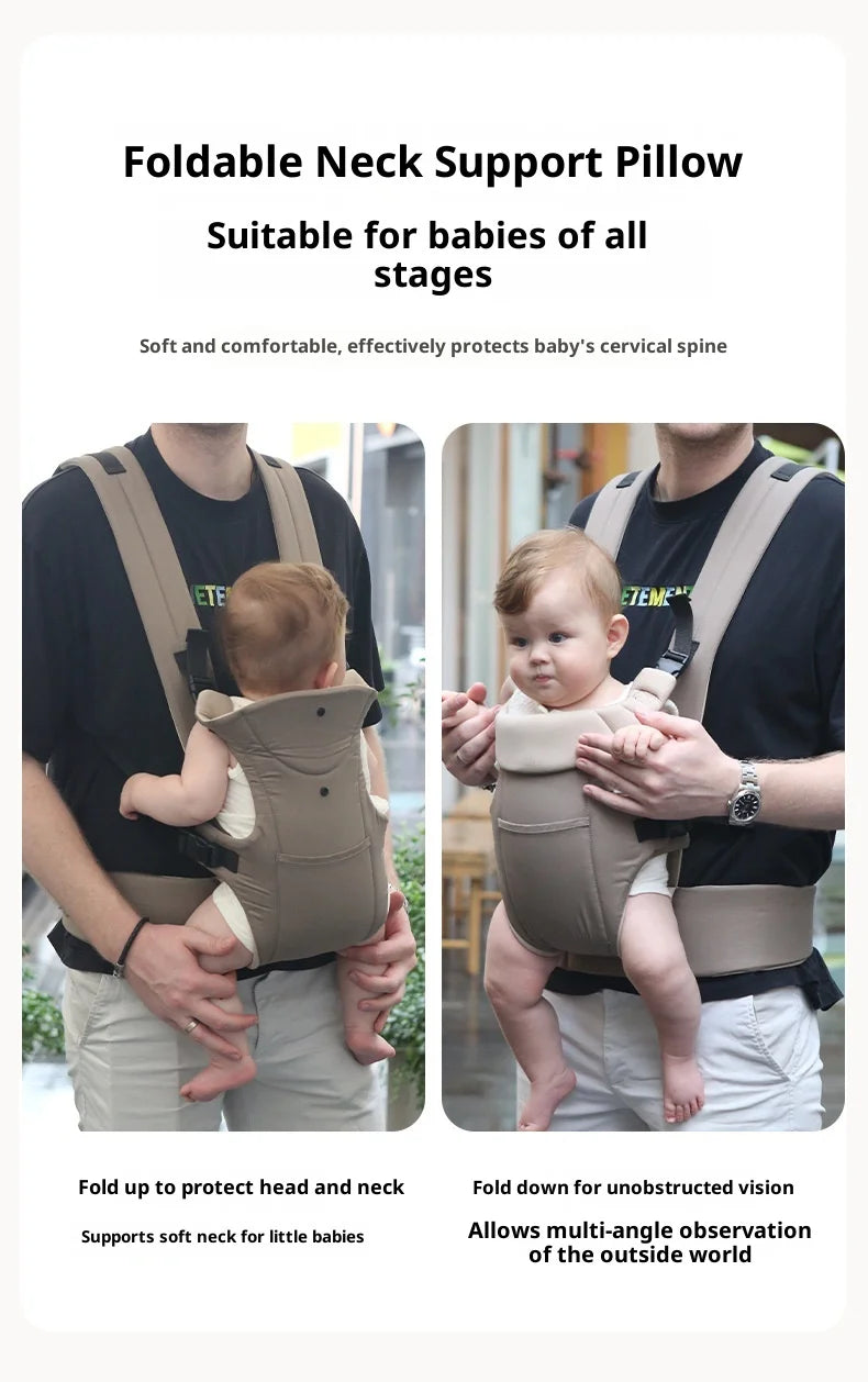 AIEBAO Baby Carrier Portable Toddler Wrap Shoulders Multifunctional Strap Infant Bag Adjustable Hipseat Shoulder Sling