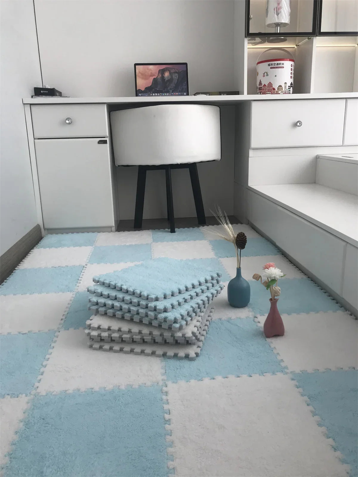 10/20PCS Soft Plush Kids Carpet Baby Play Mat Children's Rugs Toys EVA Foam Children's Mat Puzzle Interlock Floor Mats 30*30 CM