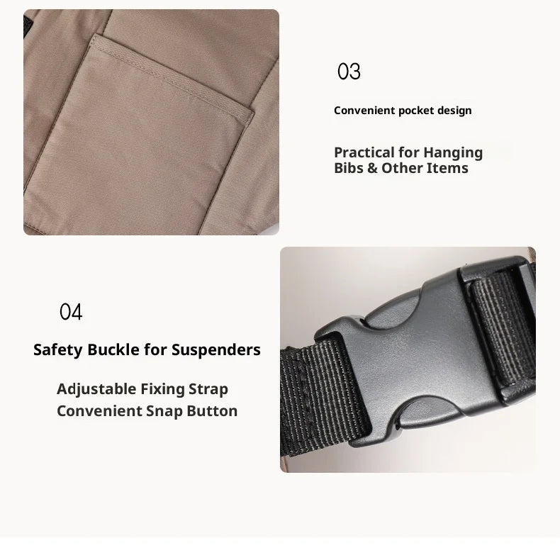 AIEBAO Baby Carrier Portable Toddler Wrap Shoulders Multifunctional Strap Infant Bag Adjustable Hipseat Shoulder Sling
