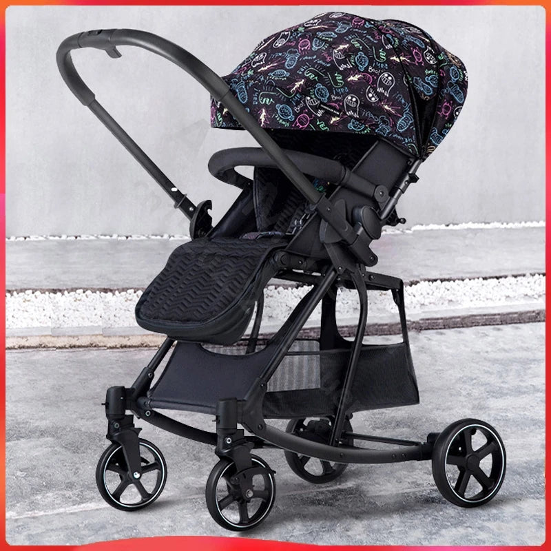Baby stroller / can sit and lie down two-way lightweight stroller can be folded / shopping cart / 0-3 years old baby stroller