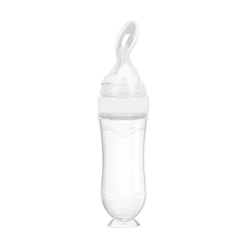 Baby Spoon Squeezing Feeding Bottle Feeder Silicone Spoons for Feeding Kids Toddler Cutlery Utensils Babies Accessories Newborn