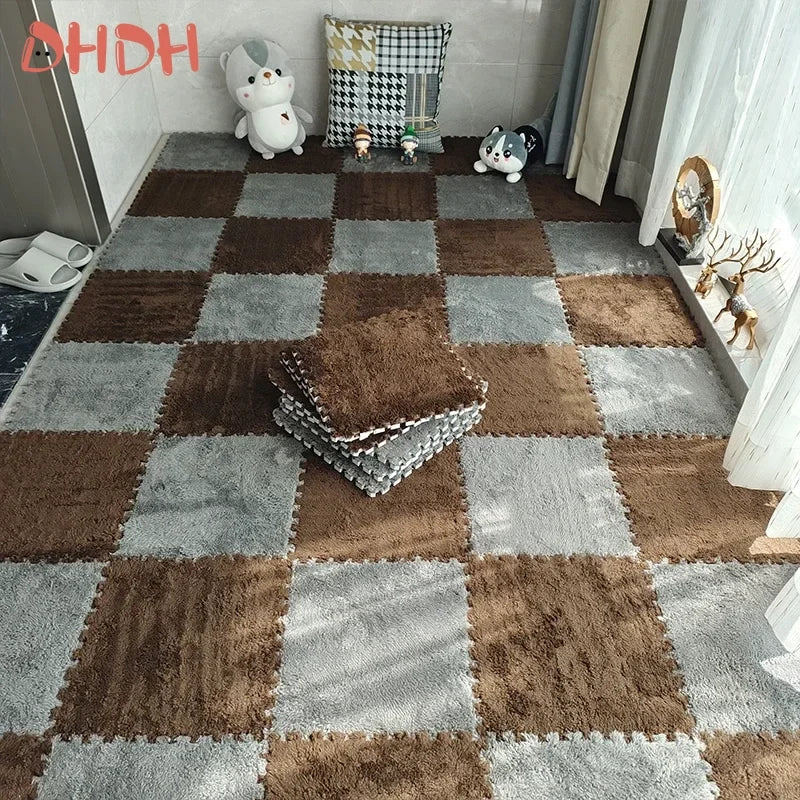 10/20PCS Soft Plush Kids Carpet Baby Play Mat Children's Rugs Toys EVA Foam Children's Mat Puzzle Interlock Floor Mats 30*30 CM