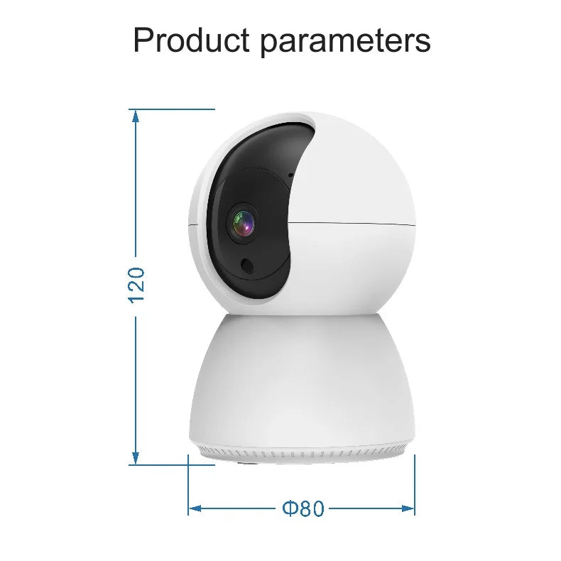 Baby Monitor Camera Indoor Security IP Camera 2K Resolution with Pan Tilt Zoom/ Motion Alerts Ideal for Baby and Pet