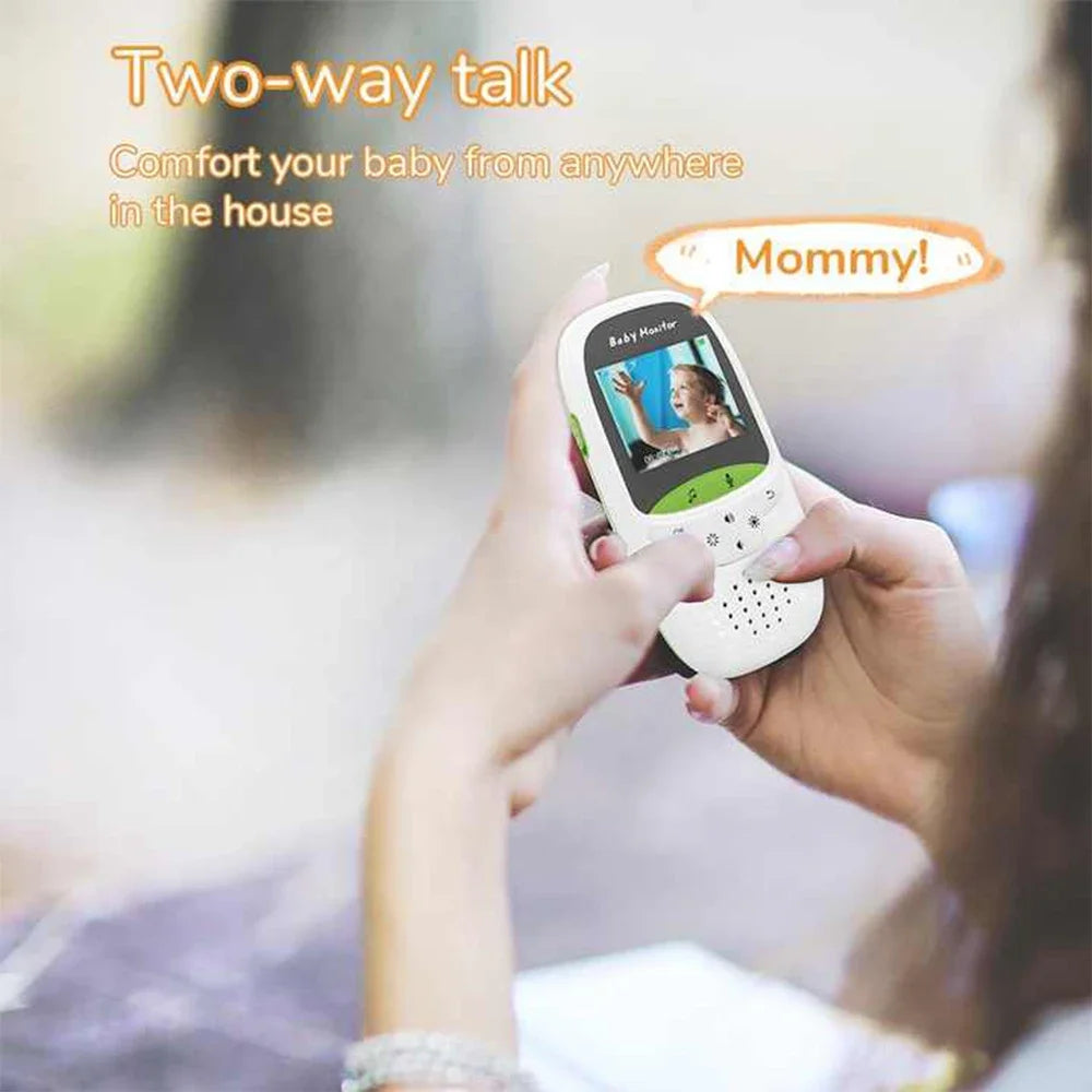VB602 Baby Monitor Two Way Intercom VOX Mode IR Night Vision Temperature Monitor Built-in Lullabies Home Baby Security Camera