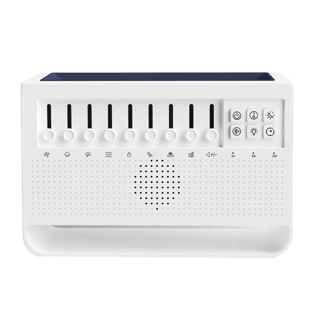 New Baby White Noise Sleep Machine Simulation Flame Aromatherapy Machine Desktop Large Fog Humidifier Portable Bluetooth Speaker