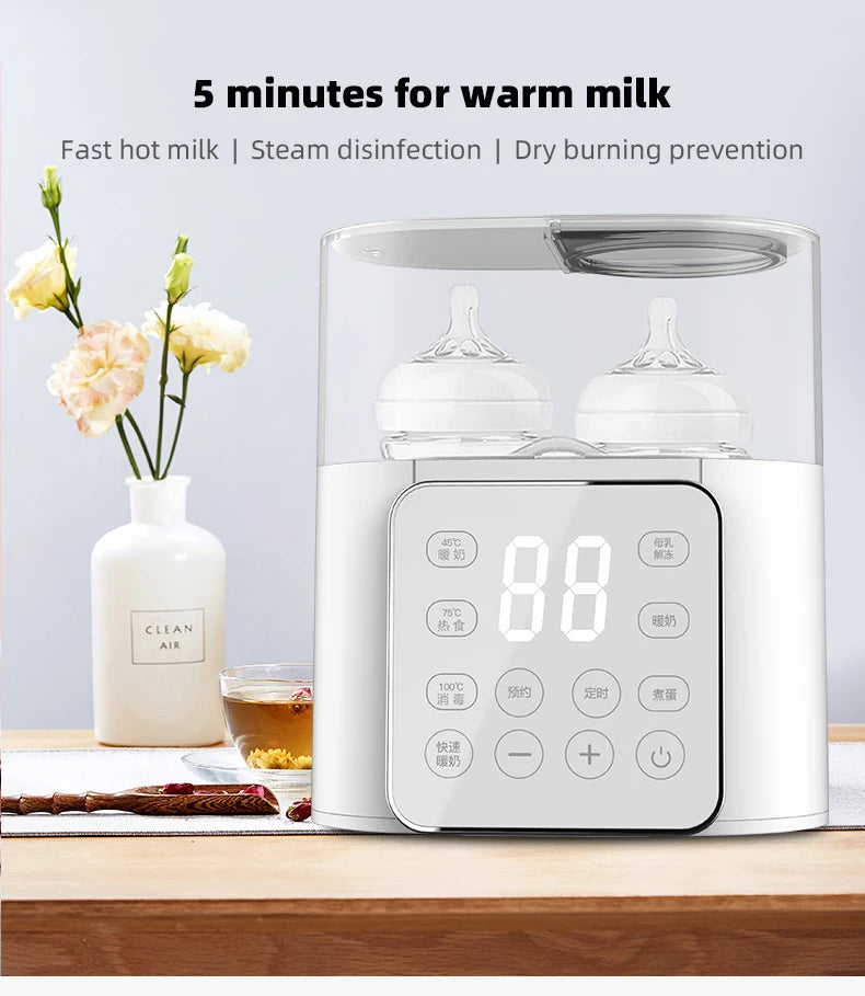 TINSOL New Baby Bottle Warmer Multifunctional Quick Baby Food Heater Milk Heater Sterilizer with Precise Temperature Control