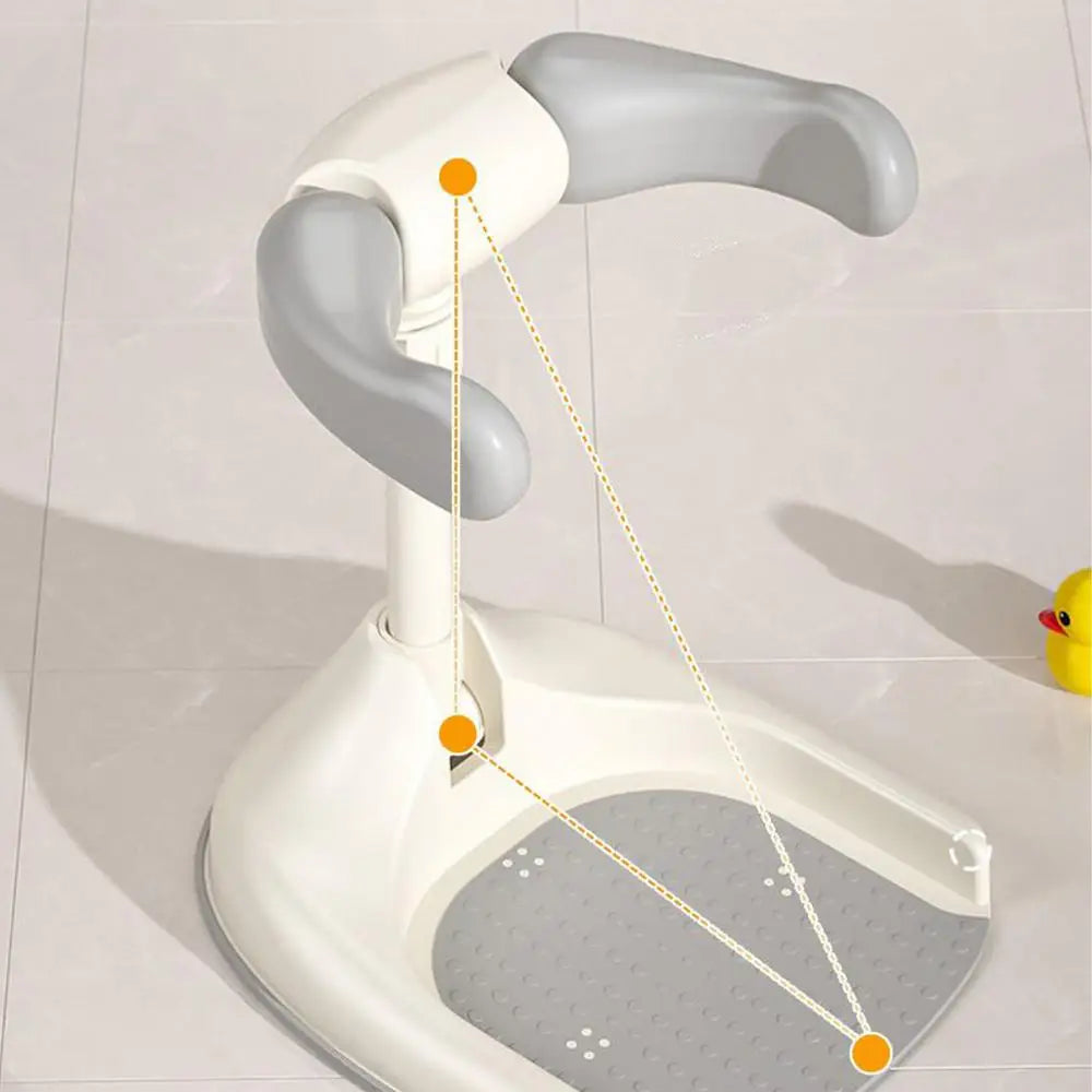 Baby Shower Stand Anti-Slip Baby Shower Standing Support Foldable Portable Bathing Device Wash Seat for Kids Boys Girls