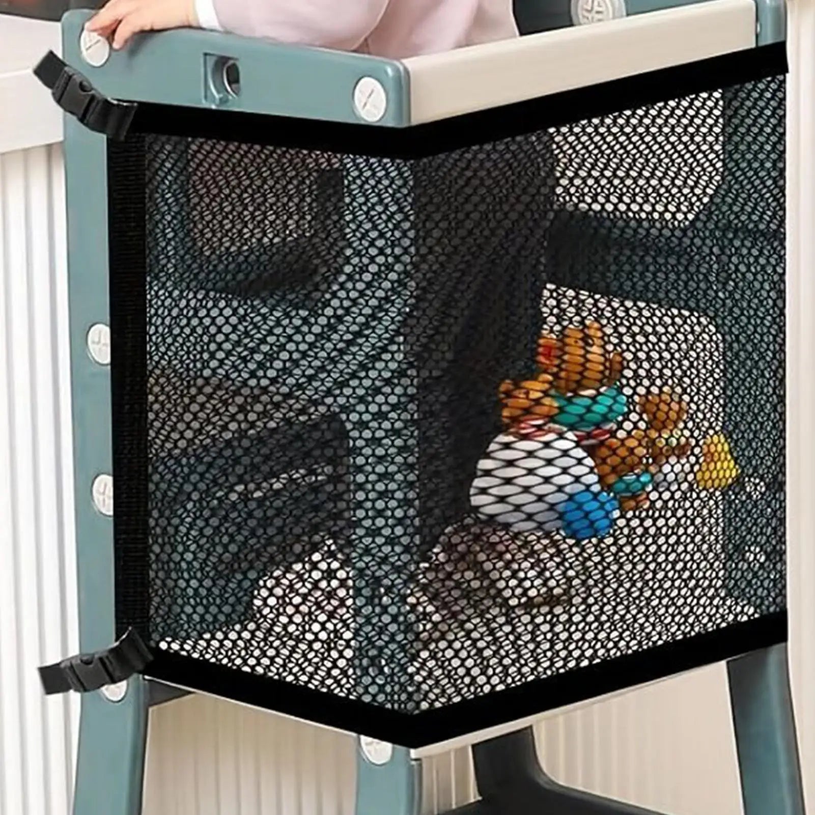 Baby Chair Safety Net Kids Tower Chair Safety Netting 4-Sided Protection Step Tool Mesh Barrier For Child Playing Studying