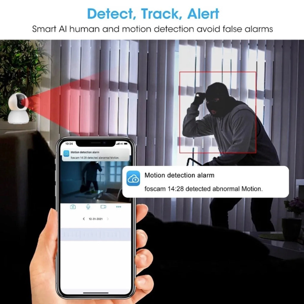 Baby Monitor Camera Indoor Security IP Camera 2K Resolution with Pan Tilt Zoom/ Motion Alerts Ideal for Baby and Pet