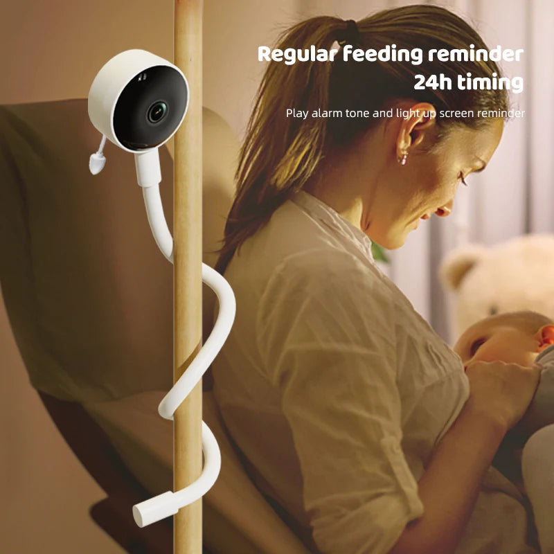 DANMINI 1080P Tuya Smart Baby Monitor Camera Indoor IP Camera Two Way Camera Infrared Night Vision Temperature Detection