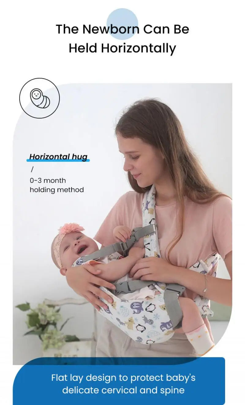 Multi-Functional Baby Carrier Front Carry Horizontal Waist Stool Newborn Carriers Breathable Adjustable Ergonomic Babies Items