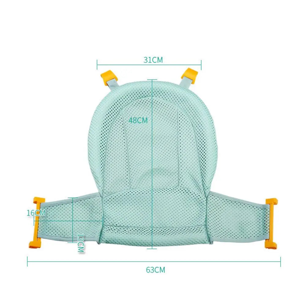 Universal Bath Protector Kids Newborn Non-slip Infant T Shaped Shower Cradle Bath Net Mat Bathtub Seat Pad