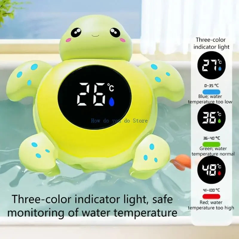19QF Adorable Animal Digital Bath Thermograph Automatic LED Alert For Baby Safe Bathing Water Temperature Control