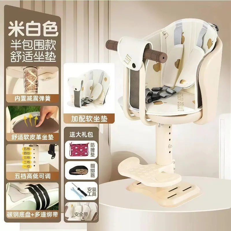 Electric vehicle, child seat, front battery car, motorcycle, baby, baby safety seat