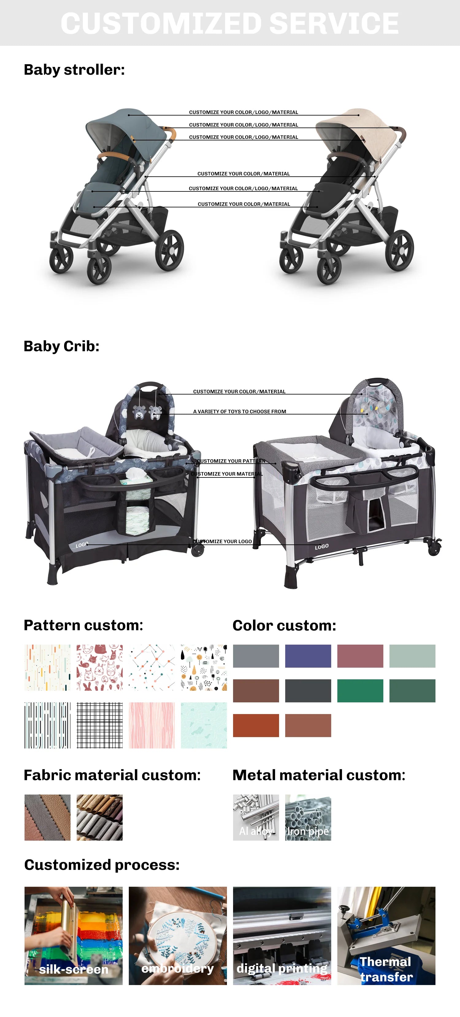 3in1 Baby Stroller, Children's Car Seat, Newborn Stroller, Portable, Lightweight, Luxurious, Suitable For Babies Aged 0-12months