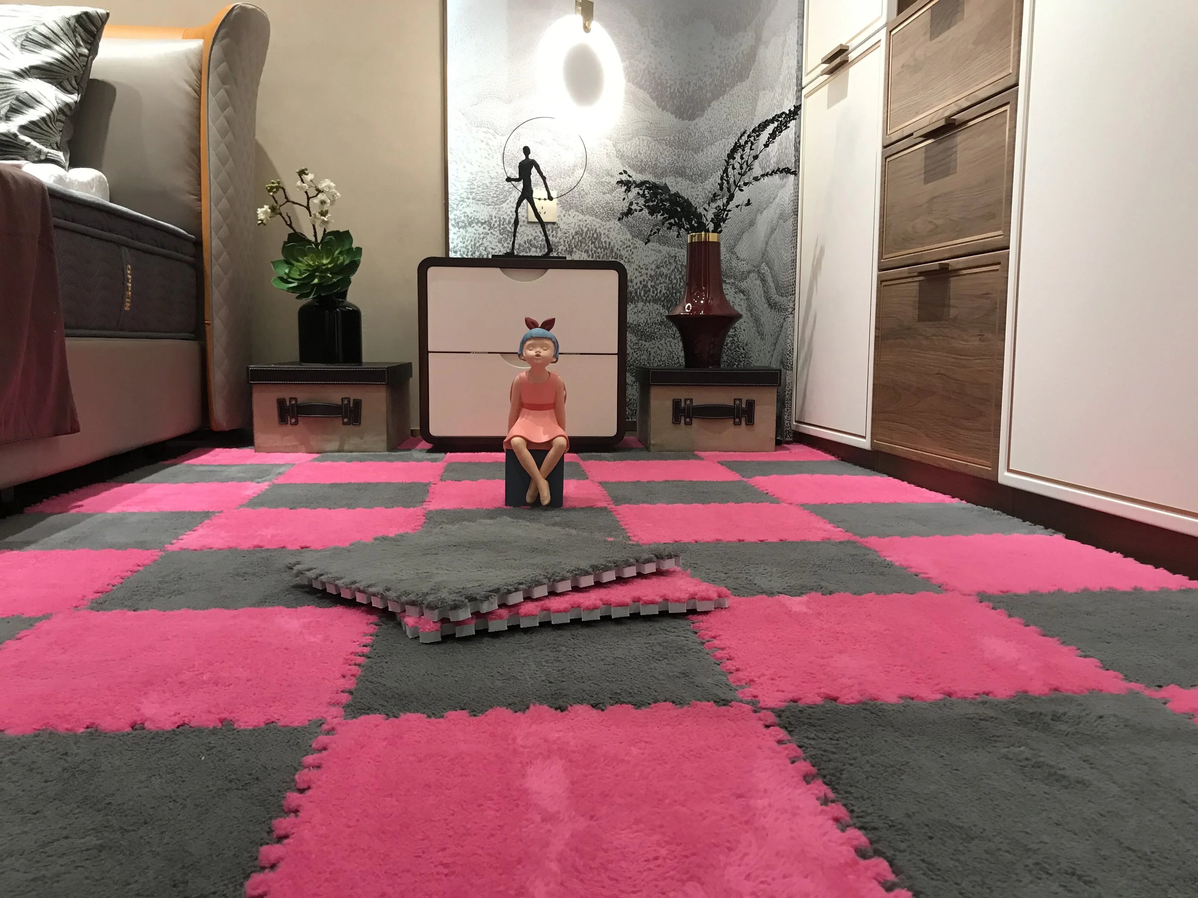 10/20PCS Soft Plush Kids Carpet Baby Play Mat Children's Rugs Toys EVA Foam Children's Mat Puzzle Interlock Floor Mats 30*30 CM
