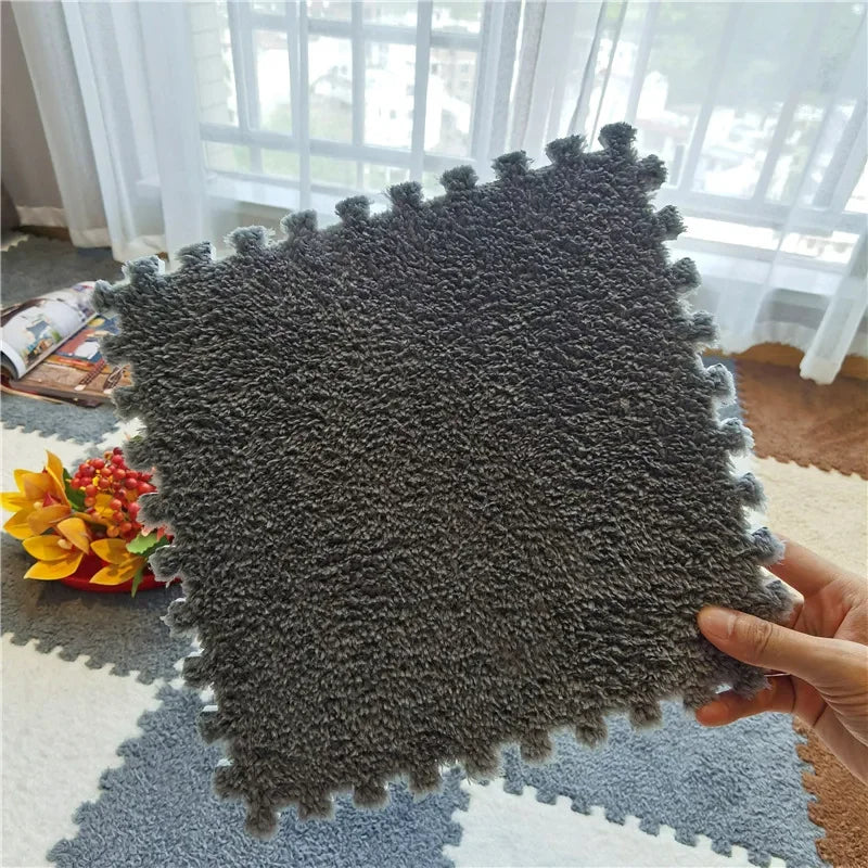 10/20PCS Soft Plush Kids Carpet Baby Play Mat Children's Rugs Toys EVA Foam Children's Mat Puzzle Interlock Floor Mats 30*30 CM