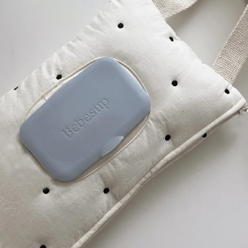 Portable Wet Wipes Case Pram Bag Extraction Flip Tissue Boxes Baby Stroller Accessories Towel Cover Newborn Hanging Bag for Cart