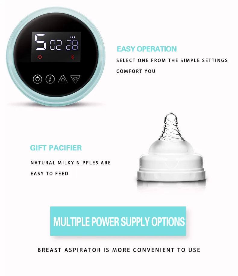 USB BPA Free Electric Double Breast Pump with Nursing Pads And Breast Milk Storage Set Baby Feeding Gift Set