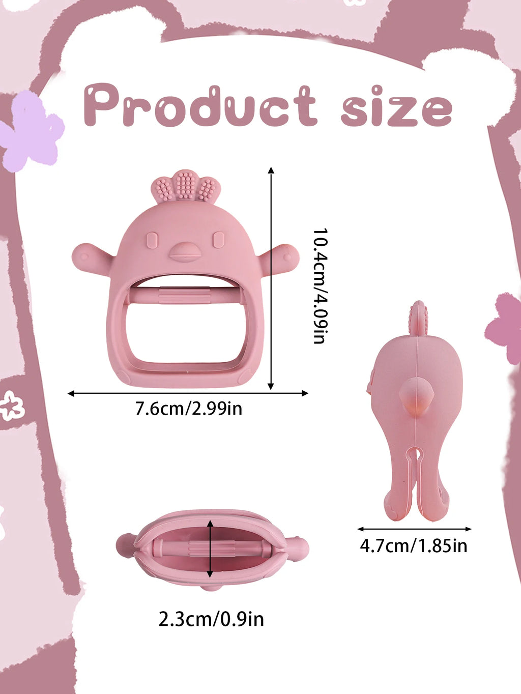 1PC Baby Teether Gloves Kids Teething Silicone Newborn Dental Care Gums Anti-eating Hand Molar Stick Baby Accessories