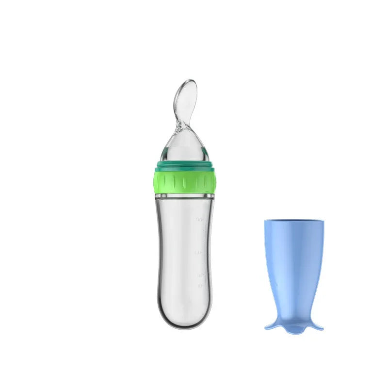 Baby Spoon Squeezing Feeding Bottle Feeder Silicone Spoons for Feeding Kids Toddler Cutlery Utensils Babies Accessories Newborn