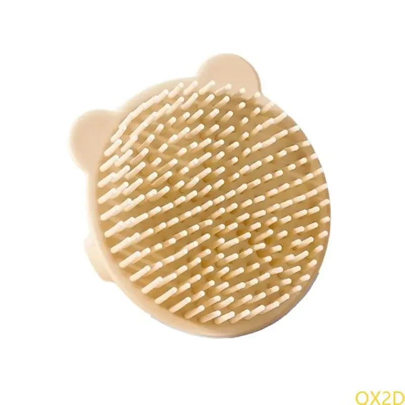 Baby Bear Hair Washing Brush Children's Bath Scrubbing Magic Tool Home Baby Bath Bathing Newborn Hair Removal and Shampoo Brush