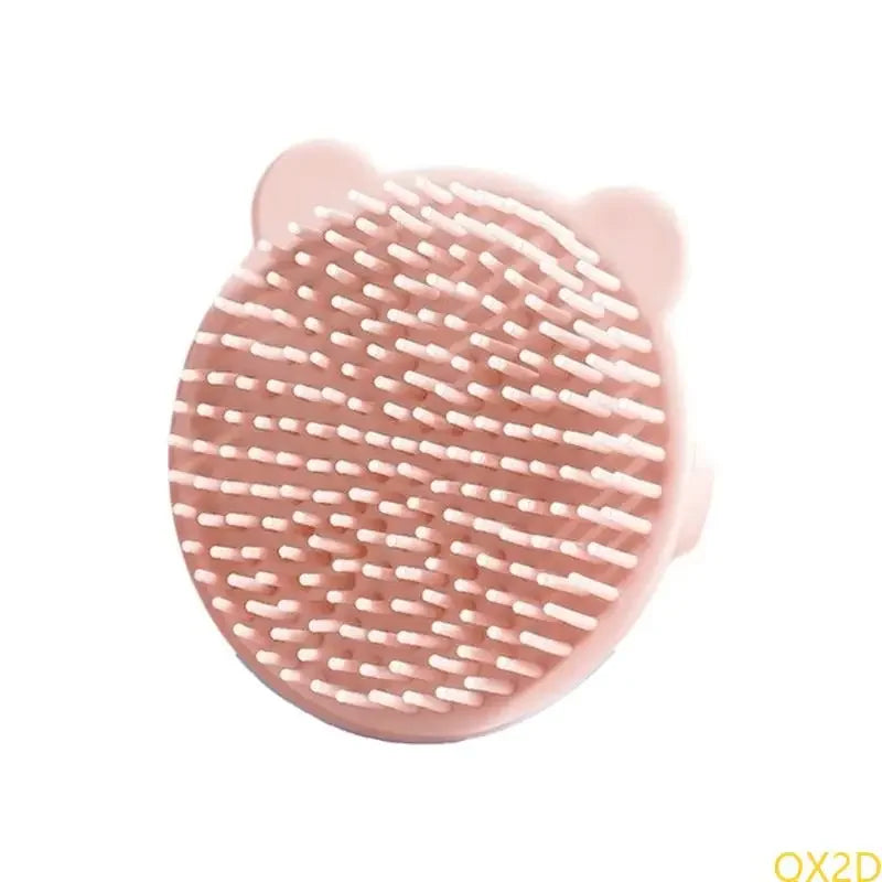 Baby Bear Hair Washing Brush Children's Bath Scrubbing Magic Tool Home Baby Bath Bathing Newborn Hair Removal and Shampoo Brush