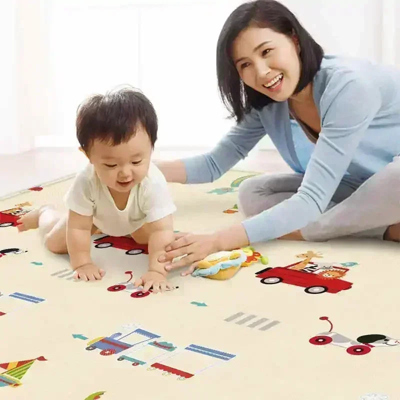 Non Toxic Foldable Baby Play Mat Educational Children's Room Carpet Non Slip and Anti Fall Floor Children's Activity Toys