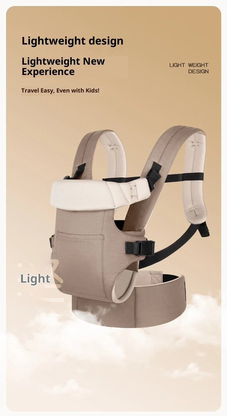 AIEBAO Baby Carrier Portable Toddler Wrap Shoulders Multifunctional Strap Infant Bag Adjustable Hipseat Shoulder Sling