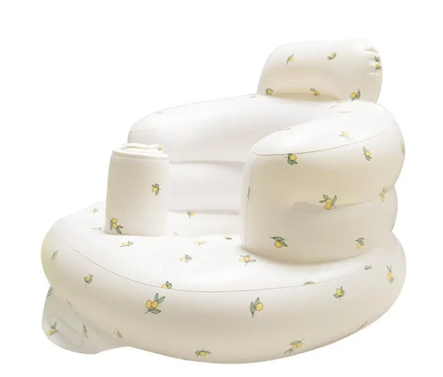 Baby Inflatable Sofa Chair Portable Inflatable Sofa Pool Float Baby Seat Back Support Anti-Fall Baby Bath Stool