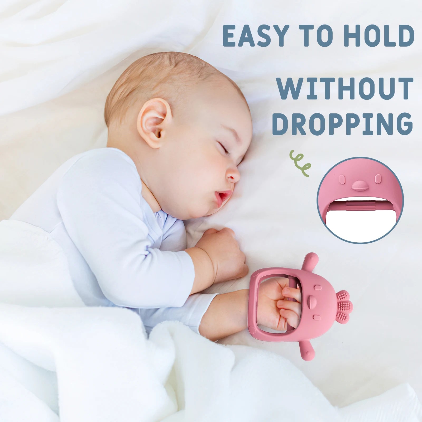 1PC Baby Teether Gloves Kids Teething Silicone Newborn Dental Care Gums Anti-eating Hand Molar Stick Baby Accessories