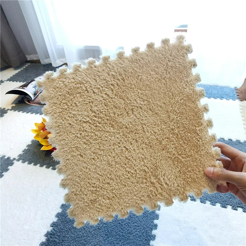 10/20PCS Soft Plush Kids Carpet Baby Play Mat Children's Rugs Toys EVA Foam Children's Mat Puzzle Interlock Floor Mats 30*30 CM
