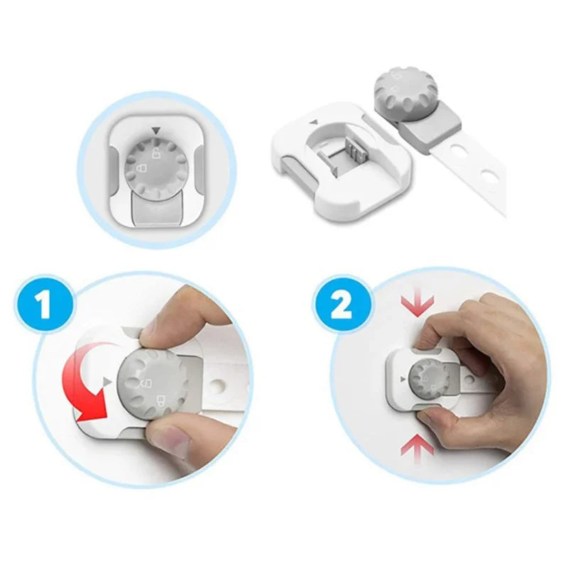 Multi-function Child Safety Lock, Baby Anti-clip Cabinet Door Lock, Toddler Kids Drawer Lock, Protection Security Supplies