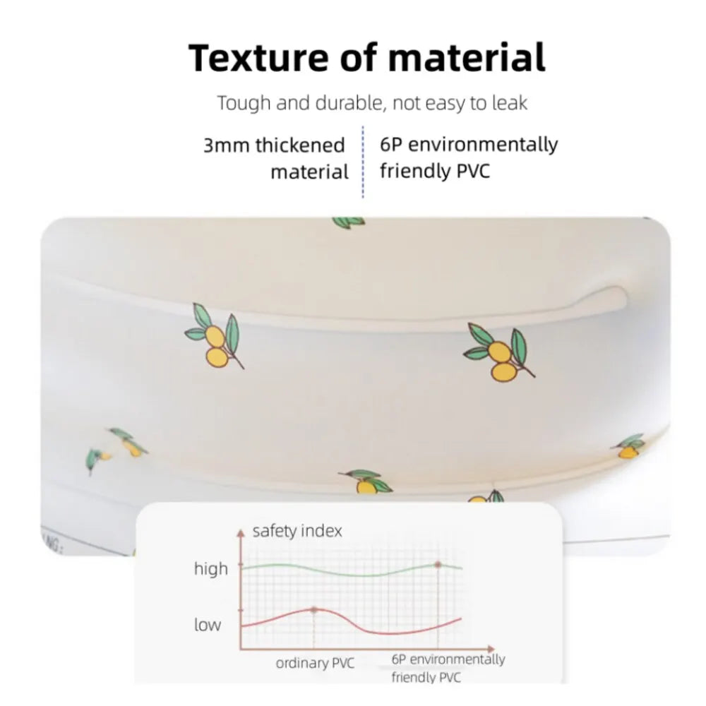 Baby Inflatable Sofa Chair Portable Inflatable Sofa Pool Float Baby Seat Back Support Anti-Fall Baby Bath Stool