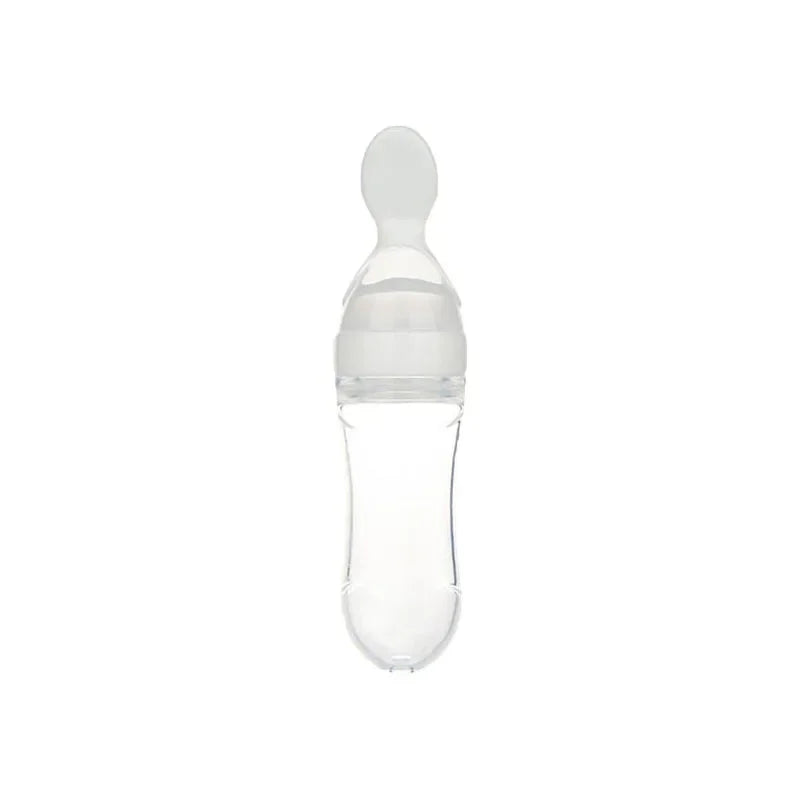 Baby Spoon Squeezing Feeding Bottle Feeder Silicone Spoons for Feeding Kids Toddler Cutlery Utensils Babies Accessories Newborn