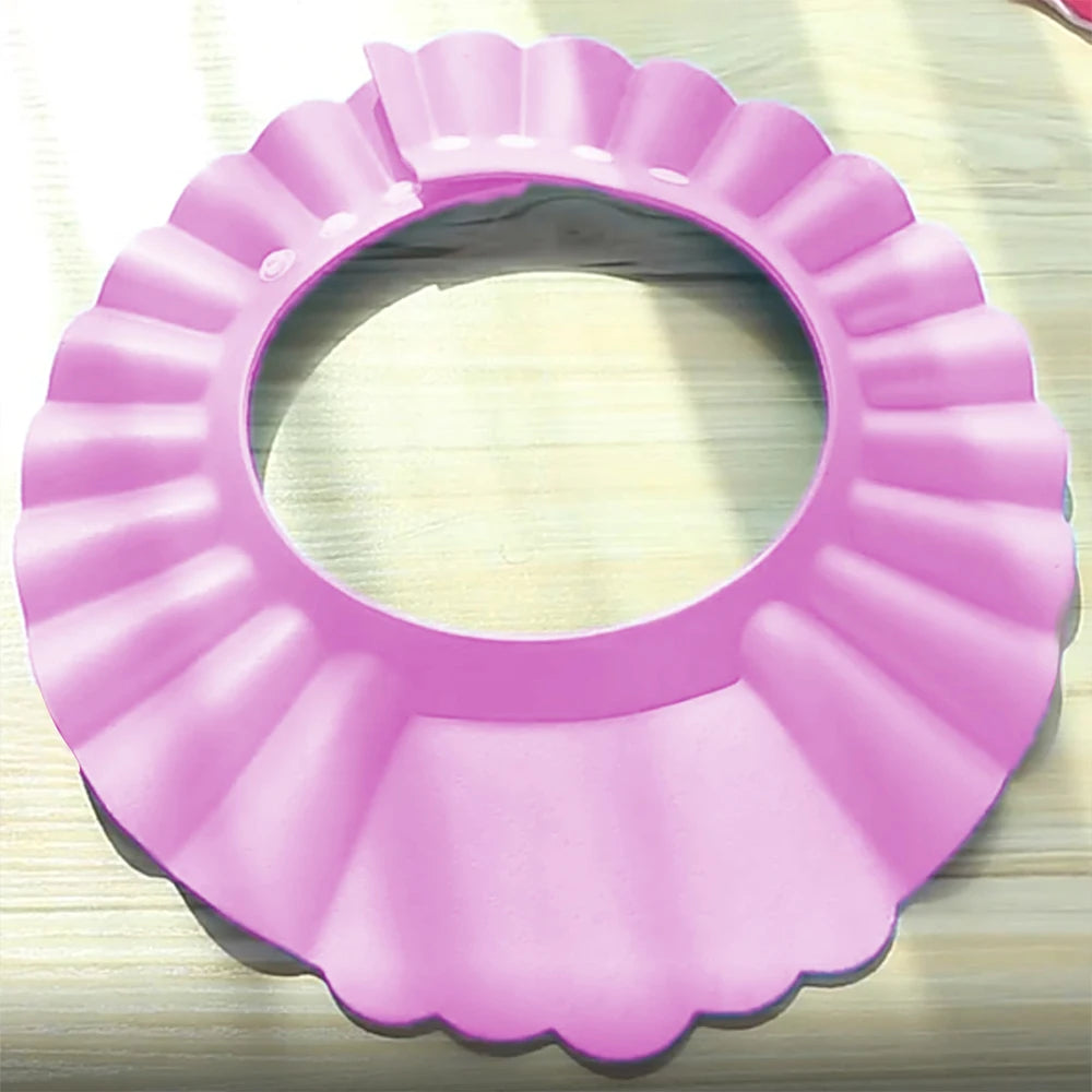 Adjustable Baby Shower Cap Eye Ear Protection Waterproof Shampoo Hat Bath Visor Shield