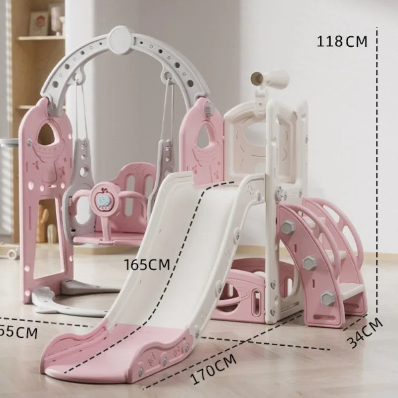 Kids' Slide Outdoor Indoor Domestic Baby Three-in-one Slide Swing Family Multifunction Amusement Park Multiple Combination
