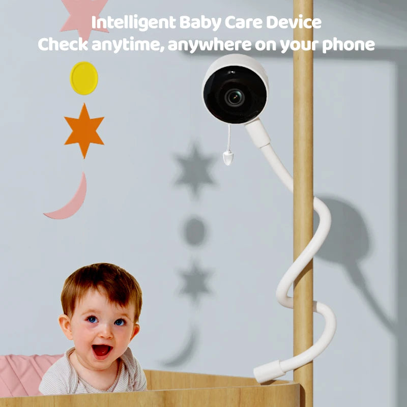 DANMINI 1080P Tuya Smart Baby Monitor Camera Indoor IP Camera Two Way Camera Infrared Night Vision Temperature Detection