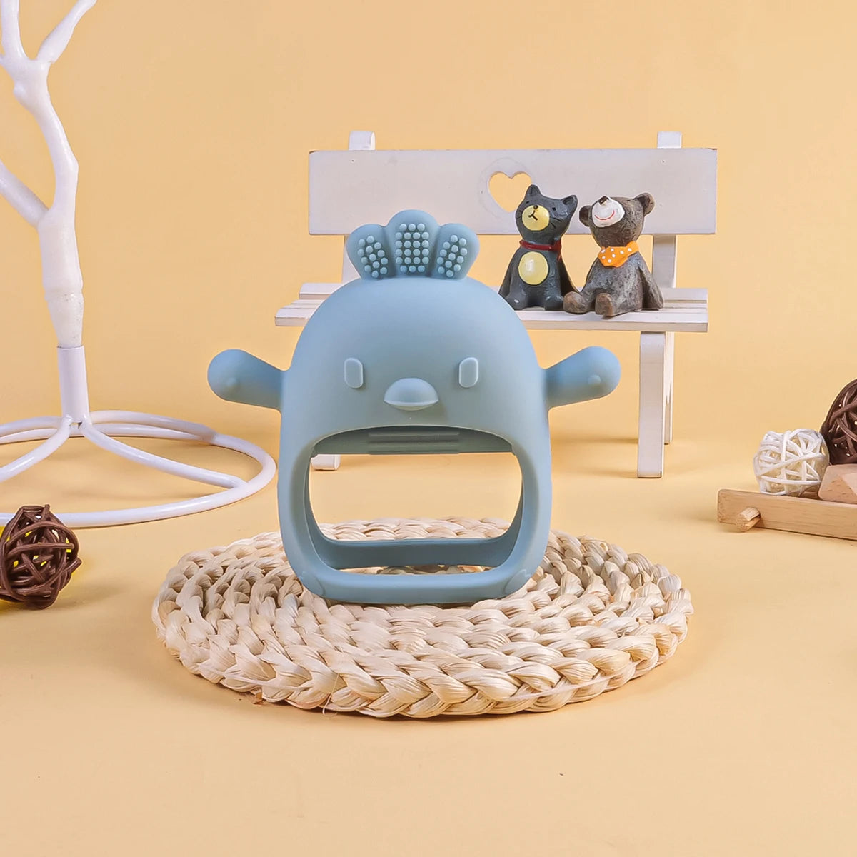 1PC Baby Teether Gloves Kids Teething Silicone Newborn Dental Care Gums Anti-eating Hand Molar Stick Baby Accessories