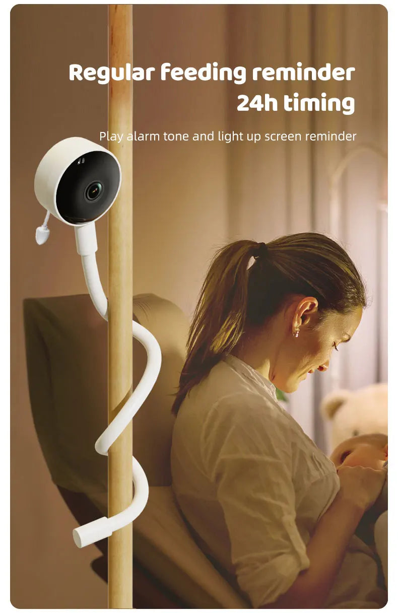 DANMINI 1080P Tuya Smart Baby Monitor Camera Indoor IP Camera Two Way Camera Infrared Night Vision Temperature Detection