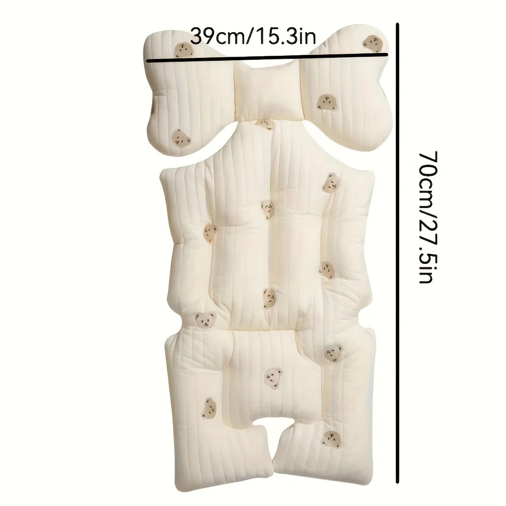 Thicken Baby Stroller Seat Cushion Pad for Car Puchair Liner Mat Cotton Breathable Cart Mattress Infant Newborn Pram Accessories
