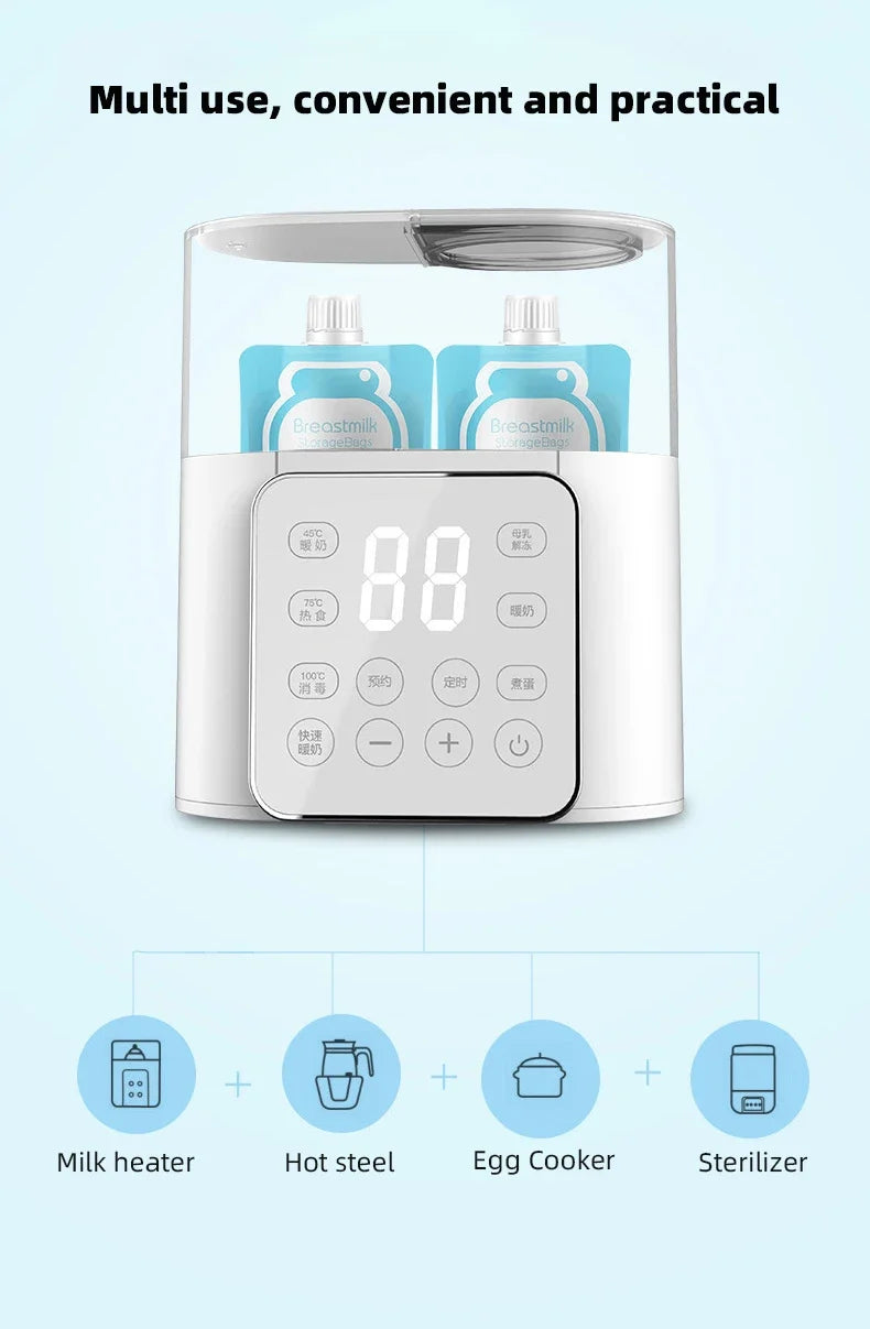 TINSOL New Baby Bottle Warmer Multifunctional Quick Baby Food Heater Milk Heater Sterilizer with Precise Temperature Control