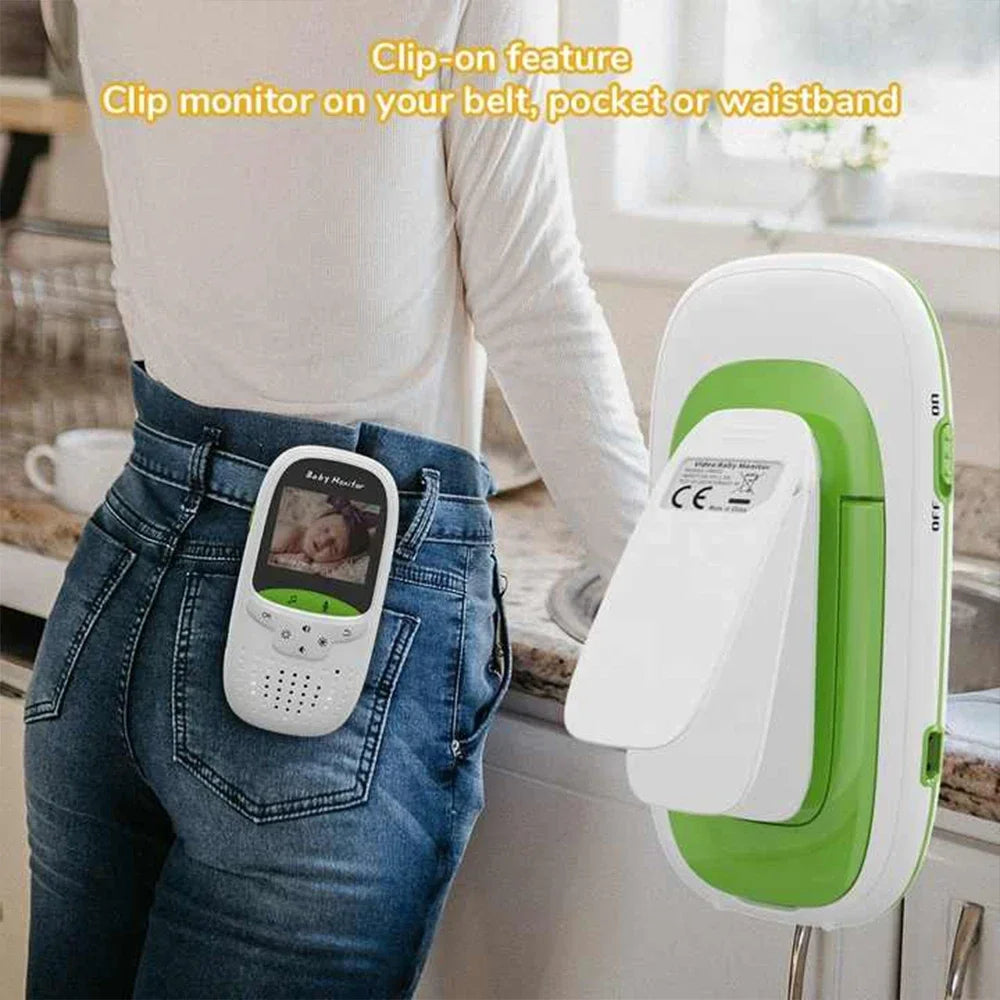VB602 Baby Monitor Two Way Intercom VOX Mode IR Night Vision Temperature Monitor Built-in Lullabies Home Baby Security Camera
